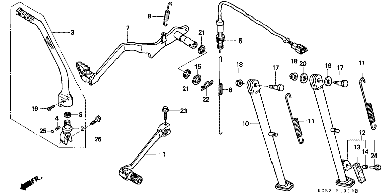 PEDAL/KICK STARTER ARM