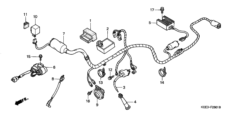 WIRE HARNESS/ IGNITION COIL (CL/DK/ED/U)