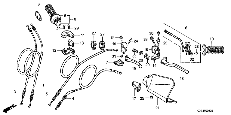 HANDLE LEVER/CABLE