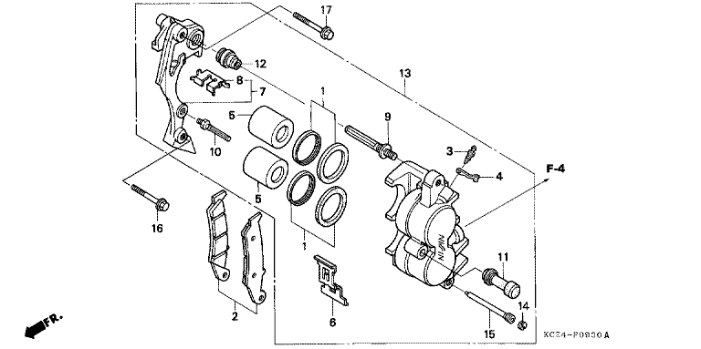 FRONT BRAKE CALIPER