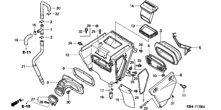AIR CLEANER ('96,'97) ('98-'03 A)