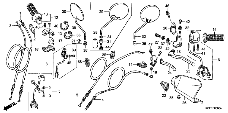 HANDLE LEVER/SWITCH/CABLE