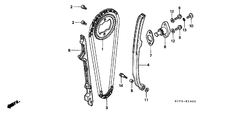 CAM CHAIN/TENSIONER