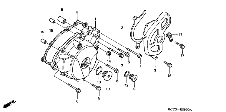 LEFT CRANKCASE COVER