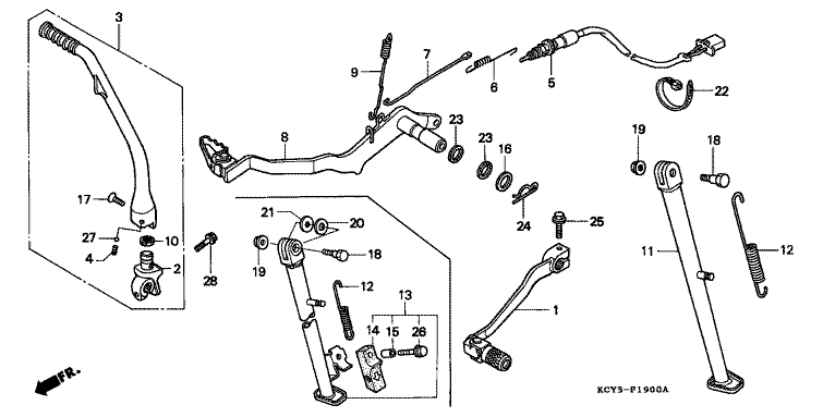 PEDAL/KICK STARTER ARM