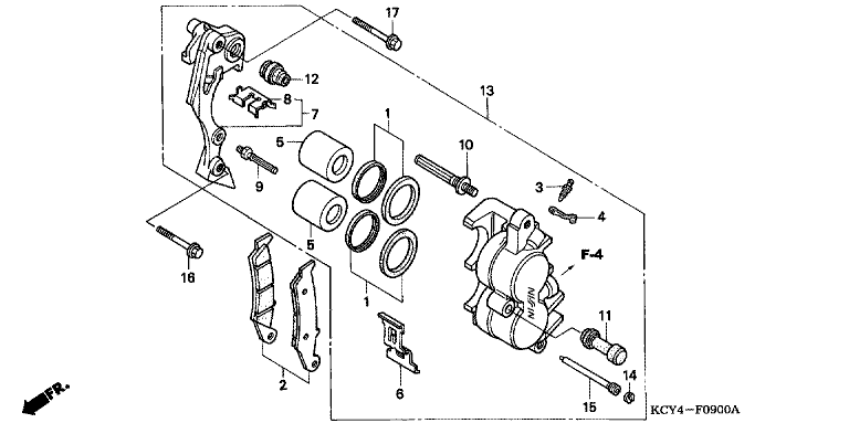 FRONT BRAKE CALIPER