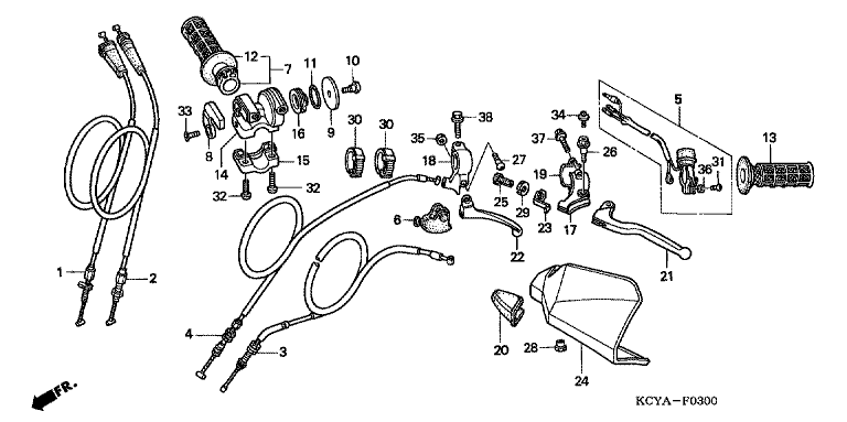 HANDLE LEVER/SWITCH/CABLE