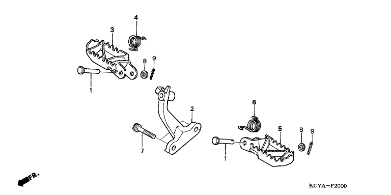 FOOTPEG/FOOTREST