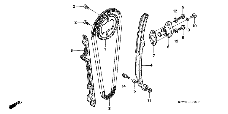 CAM CHAIN/TENSIONER