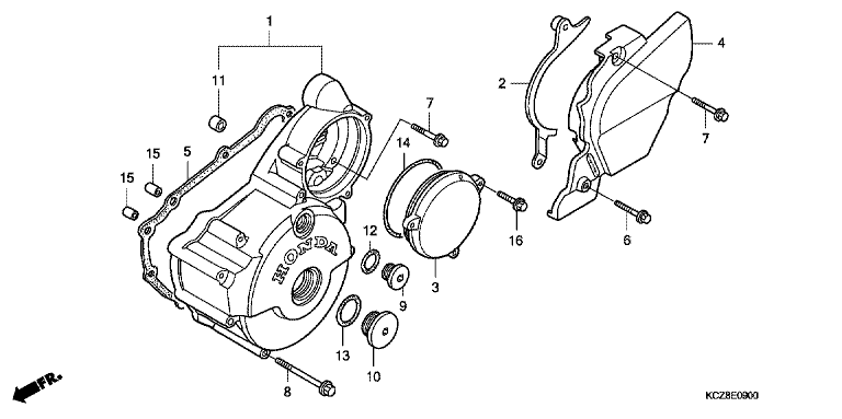 LEFT CRANKCASE COVER