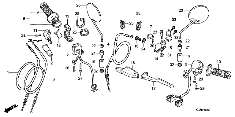 HANDLE LEVER/SWITCH/ CABLE