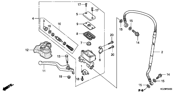 FR. BRAKE MASTER CYLINDER