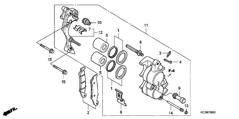 FRONT BRAKE CALIPER
