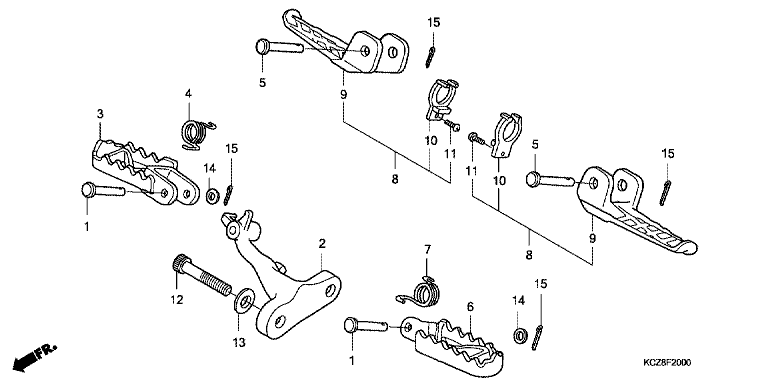 FOOTPEG/FOOTREST