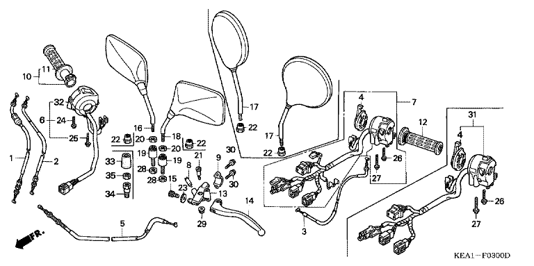 HANDLE LEVER/SWITCH/CABLE