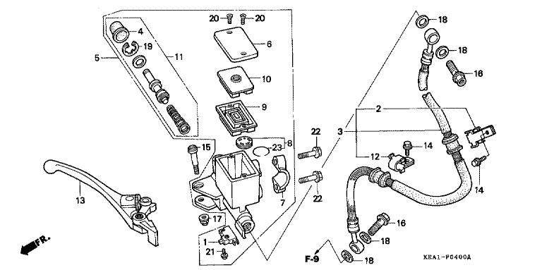 FR. BRAKE MASTER CYLINDER
