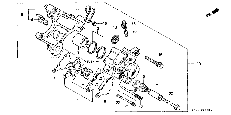 REAR BRAKE CALIPER
