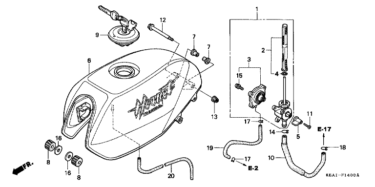 FUEL TANK (CB250FT/V/X)