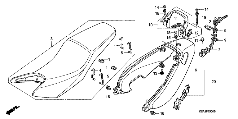 SEAT/SEAT COWL