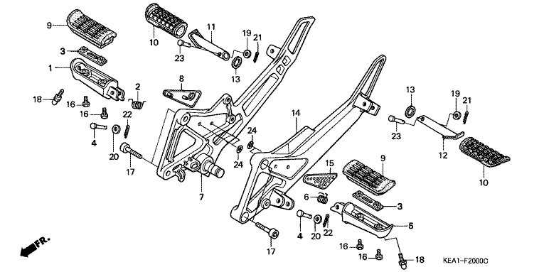 FOOTPEG/FOOTREST
