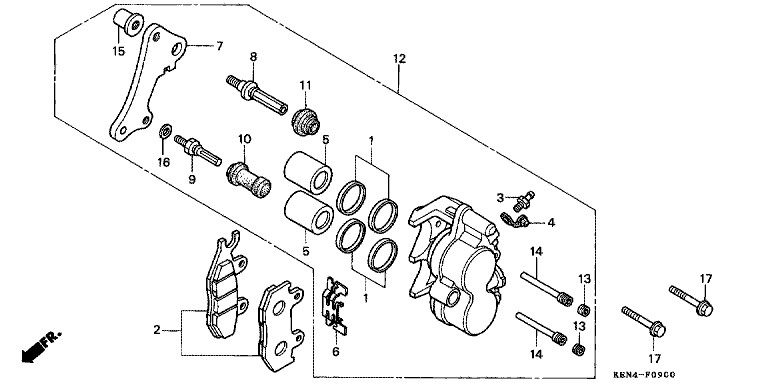 FRONT BRAKE CALIPER