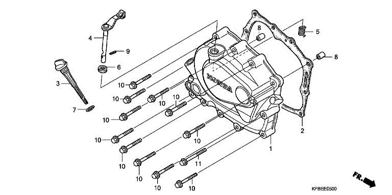 RIGHT CRANKCASE COVER