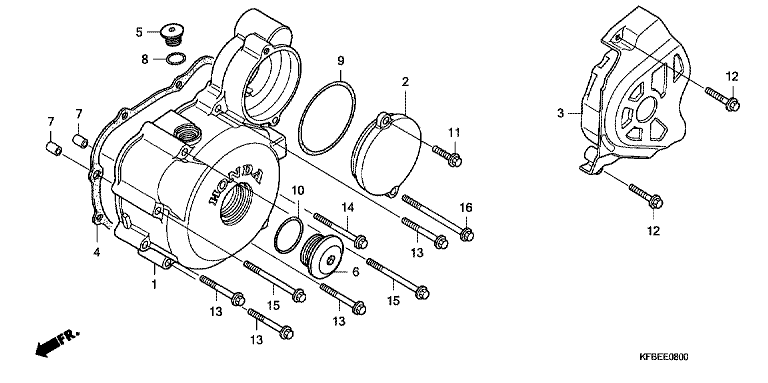 LEFT CRANKCASE COVER