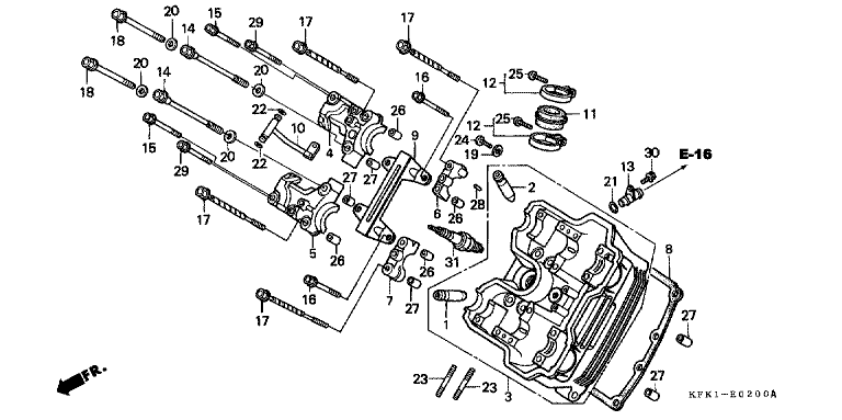 FRONT CYLINDER HEAD