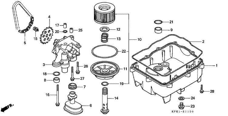 OIL FILTER/OIL PAN/ OIL PUMP