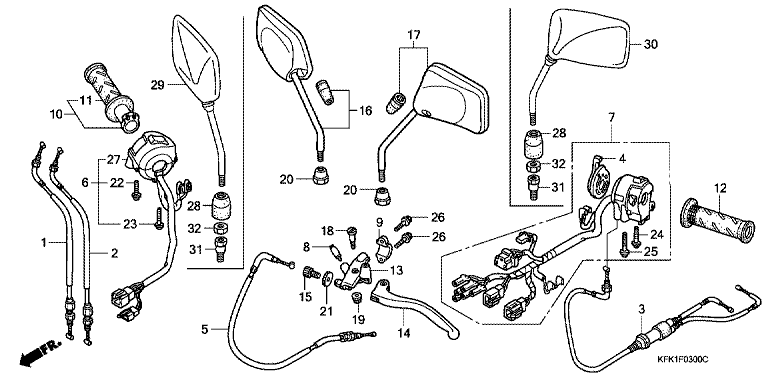 HANDLE LEVER/SWITCH/ CABLE
