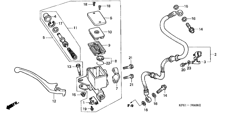 FRONT BRAKE MASTER CYLINDER
