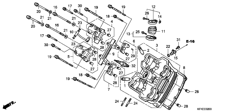 FRONT CYLINDER HEAD