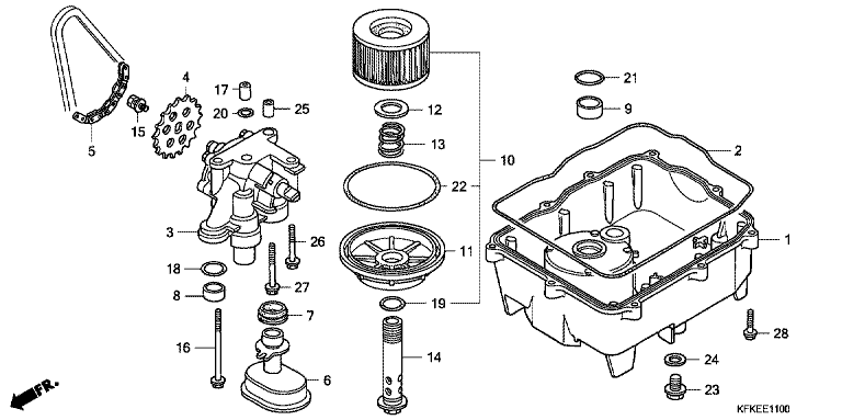 OIL FILTER/OIL PAN/OIL PUMP
