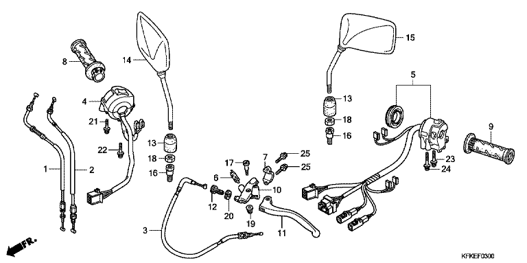 HANDLE LEVER/SWITCH/CABLE/MIRROR