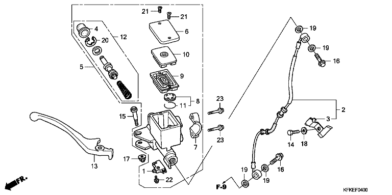 FRONT BRAKE MASTERCYLINDER