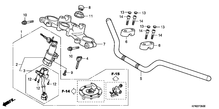HANDLE BAR/TOP BRIDGE