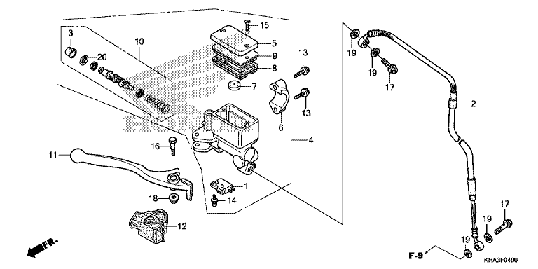 FR. BRAKE MASTER CYLINDER