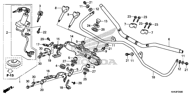 HANDLE BAR/TOP BRIDGE