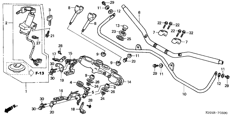 HANDLE BAR/TOP BRIDGE