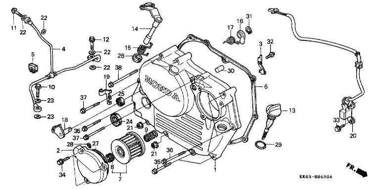 RIGHT CRANKCASE COVER (1)