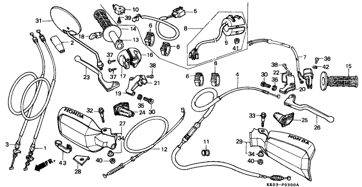 HANDLE LEVER/SWITCH/CABLE (1)