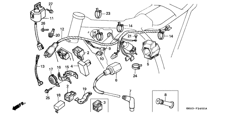 WIRE HARNESS/C.D.I. UNIT/IGNITION COIL