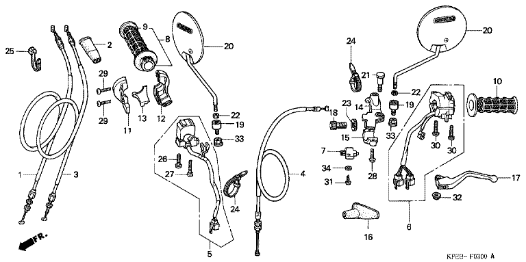 HANDLE LEVER/SWITCH/CABLE