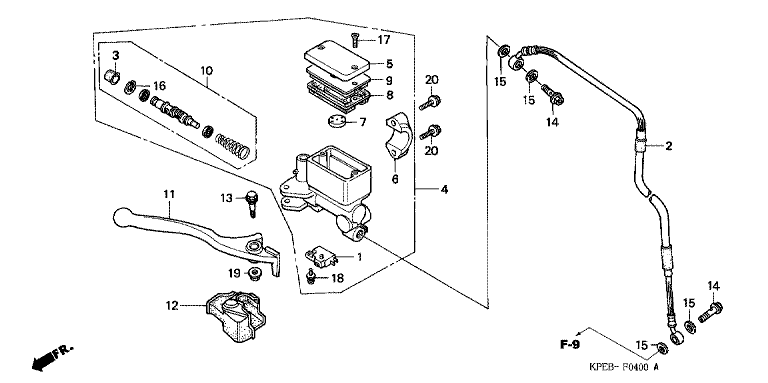 FR. BRAKE MASTER CYLINDER