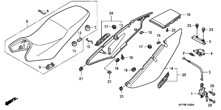 SEAT/REAR COWL