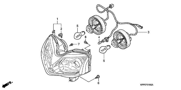 HEADLIGHT (CBR125R/RS/RW5/RW6/RW8)