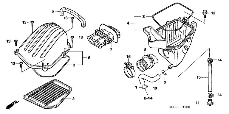 AIR CLEANER (CBR125R/RS/RW5/RW6/RW8)