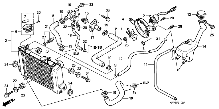 RADIATOR (CBR125R/RS/RW5/RW6/RW8)