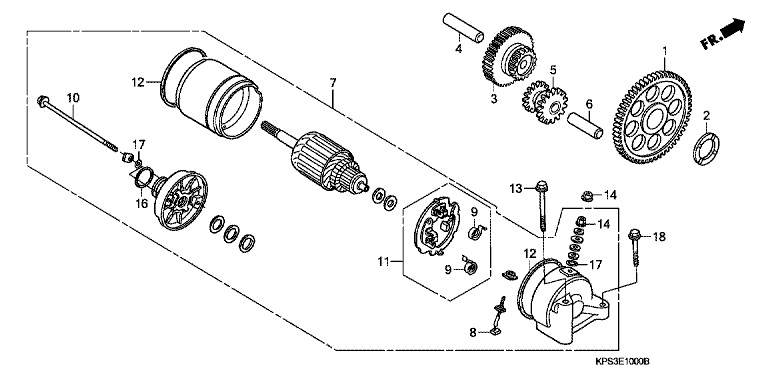 STARTING MOTOR (CRF230F3/4/5/6/7)