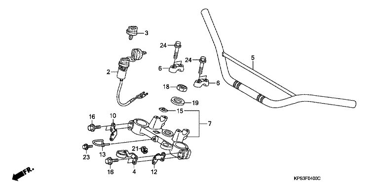 HANDLE BAR/TOP BRIDGE
